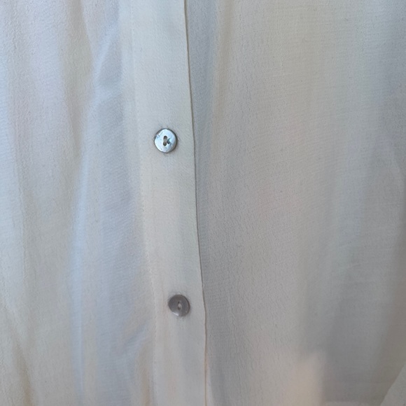 Beautiful zara white blouse with collar. Size L - Picture 6 of 12